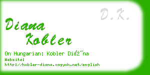 diana kobler business card